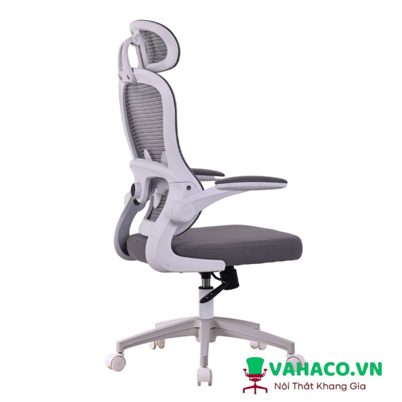 Ghế lưới văn phòng chuẩn ergonomic lưới xám khung trắng: SG - 2409 - $hienthicat